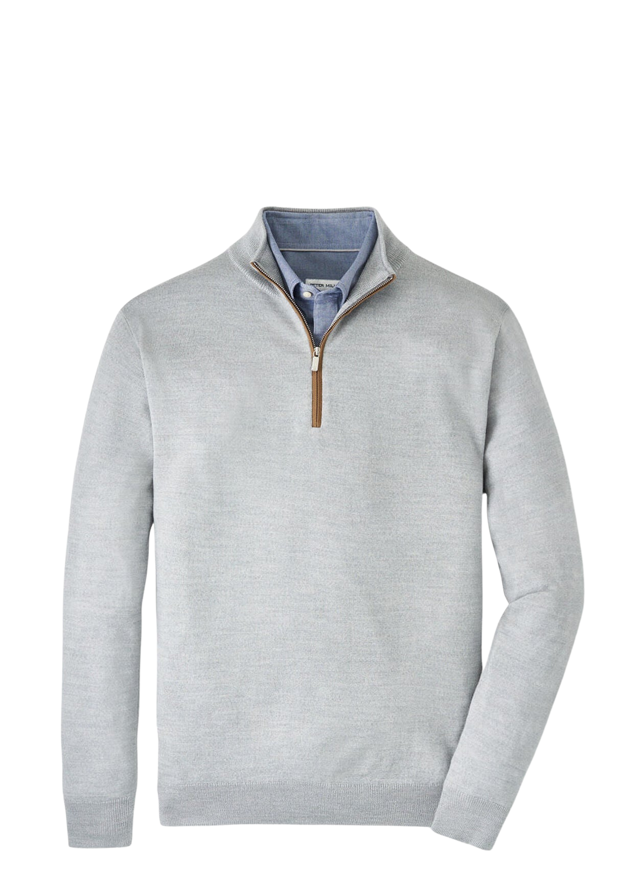 Peter Millar Autumn Crest Suede Trim Quarter-Zip
