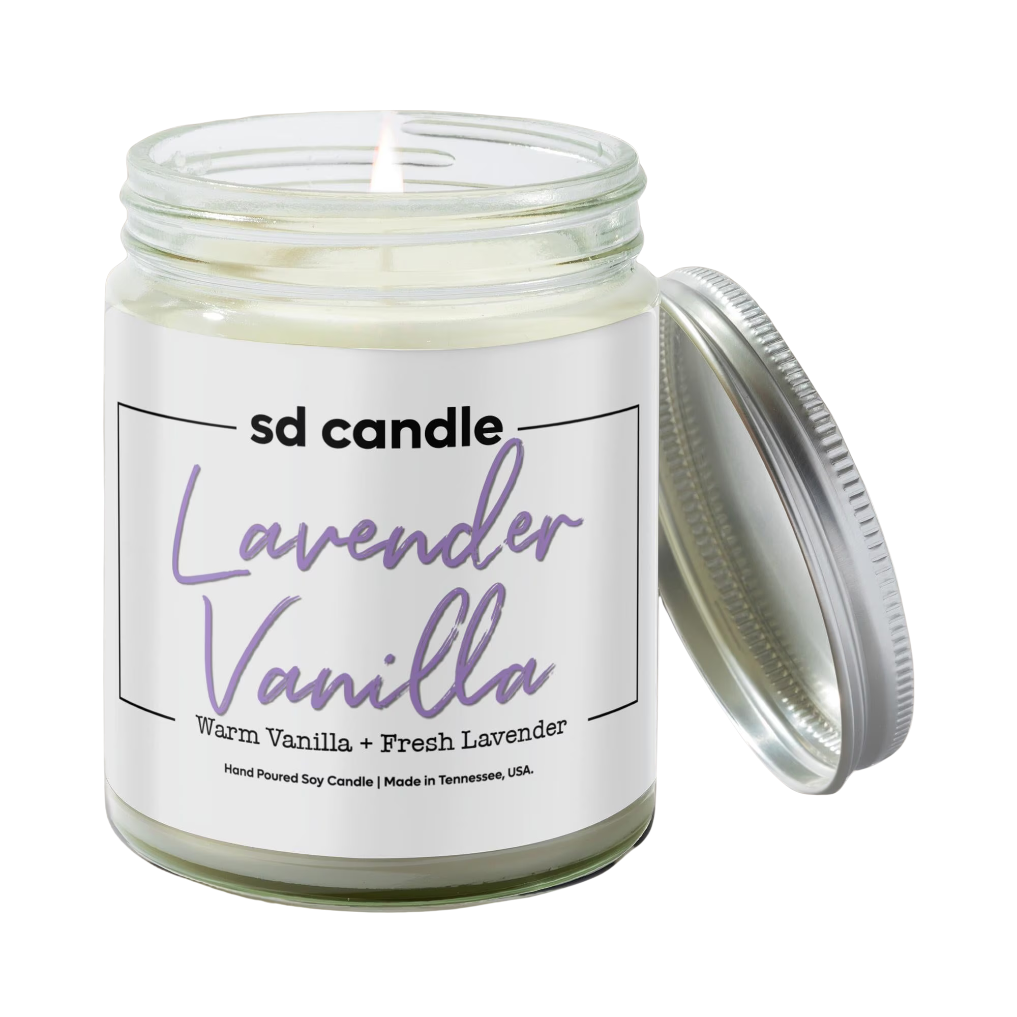 Lavender Vanilla Pure Soy Candle