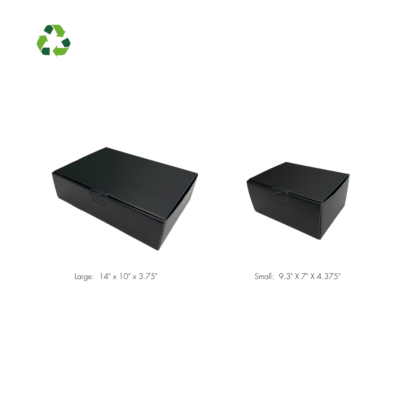 Small Black Corrugated Box