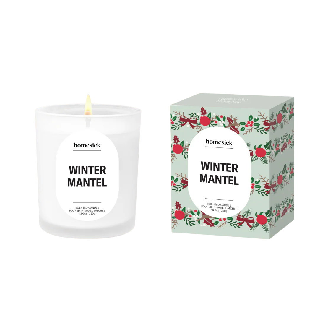 Homesick Winter Mantel Candle