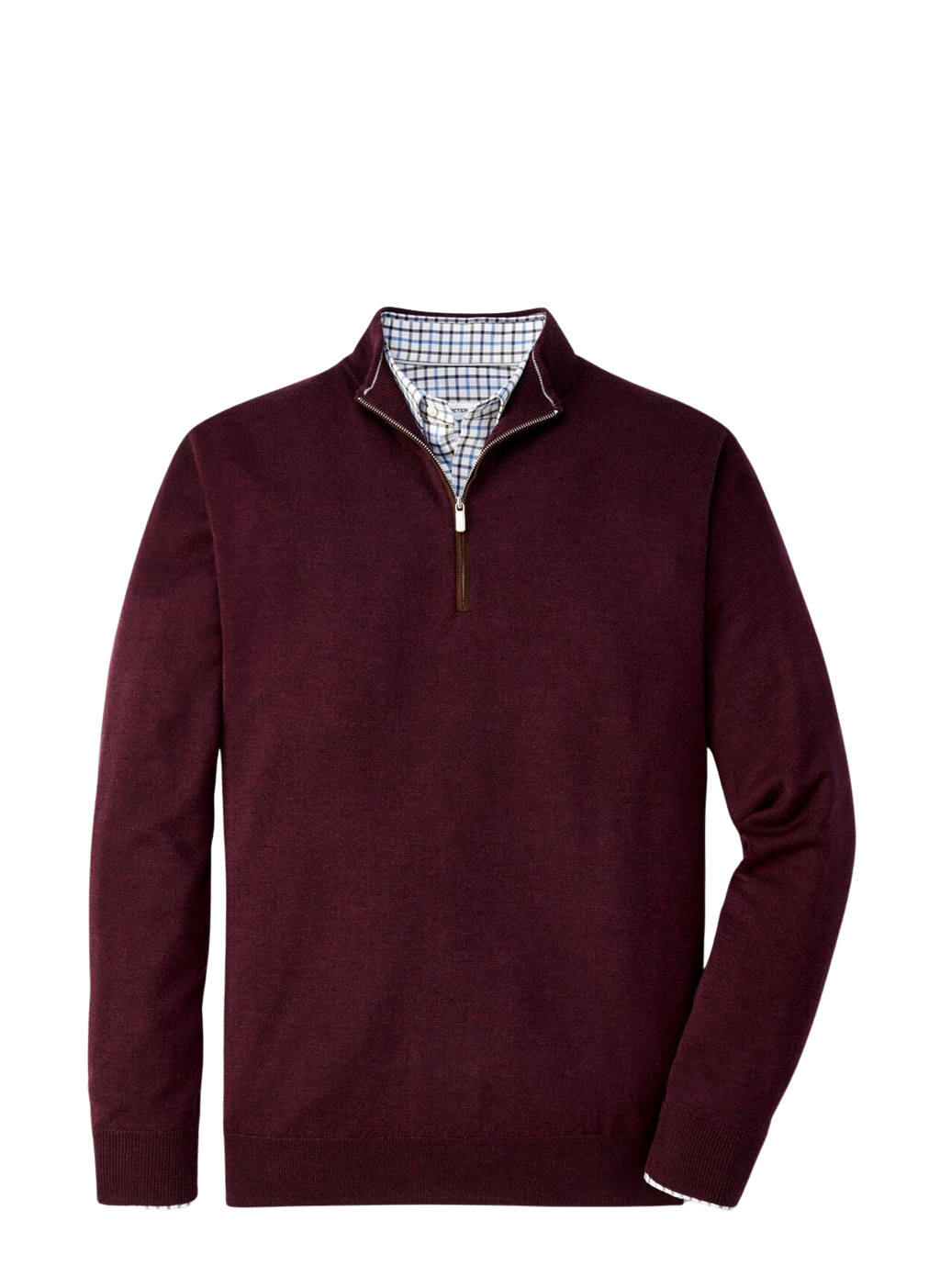Peter Millar Autumn Crest Suede Trim Quarter-Zip