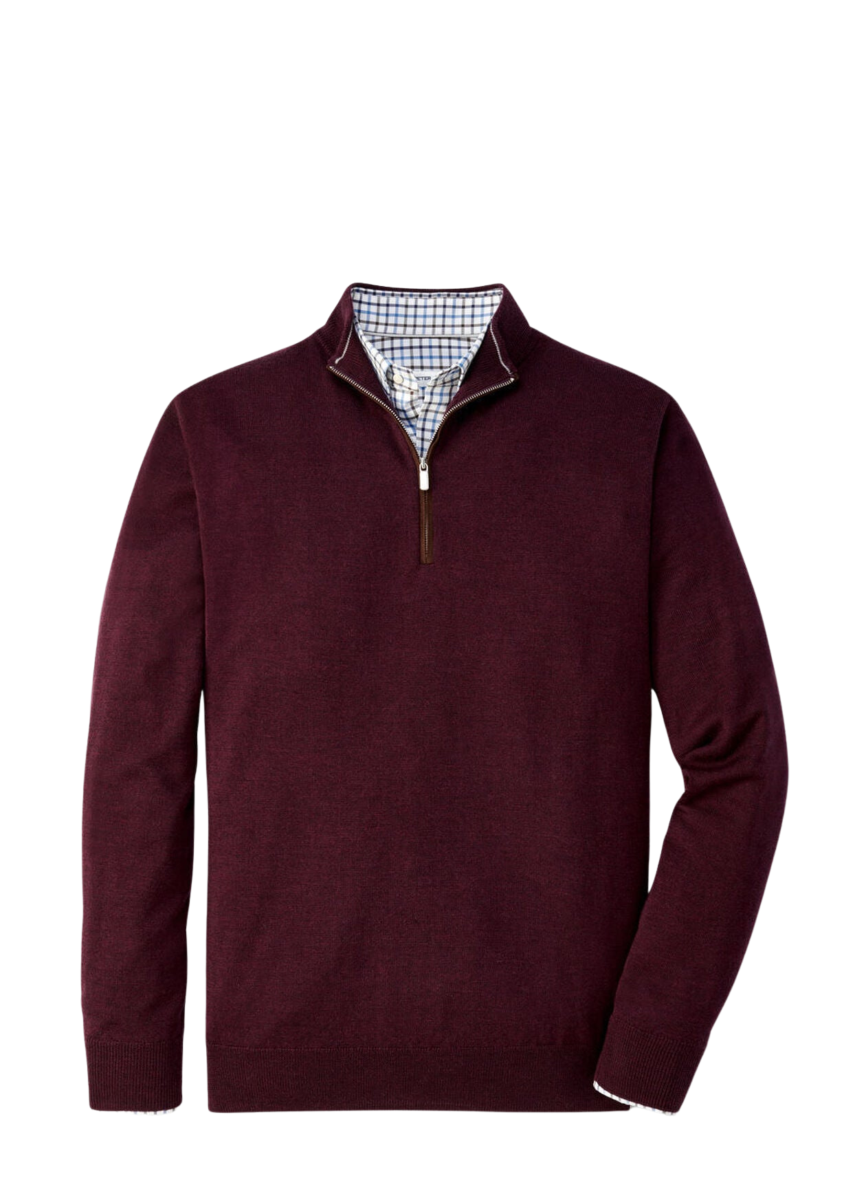 Peter Millar Autumn Crest Suede Trim Quarter-Zip