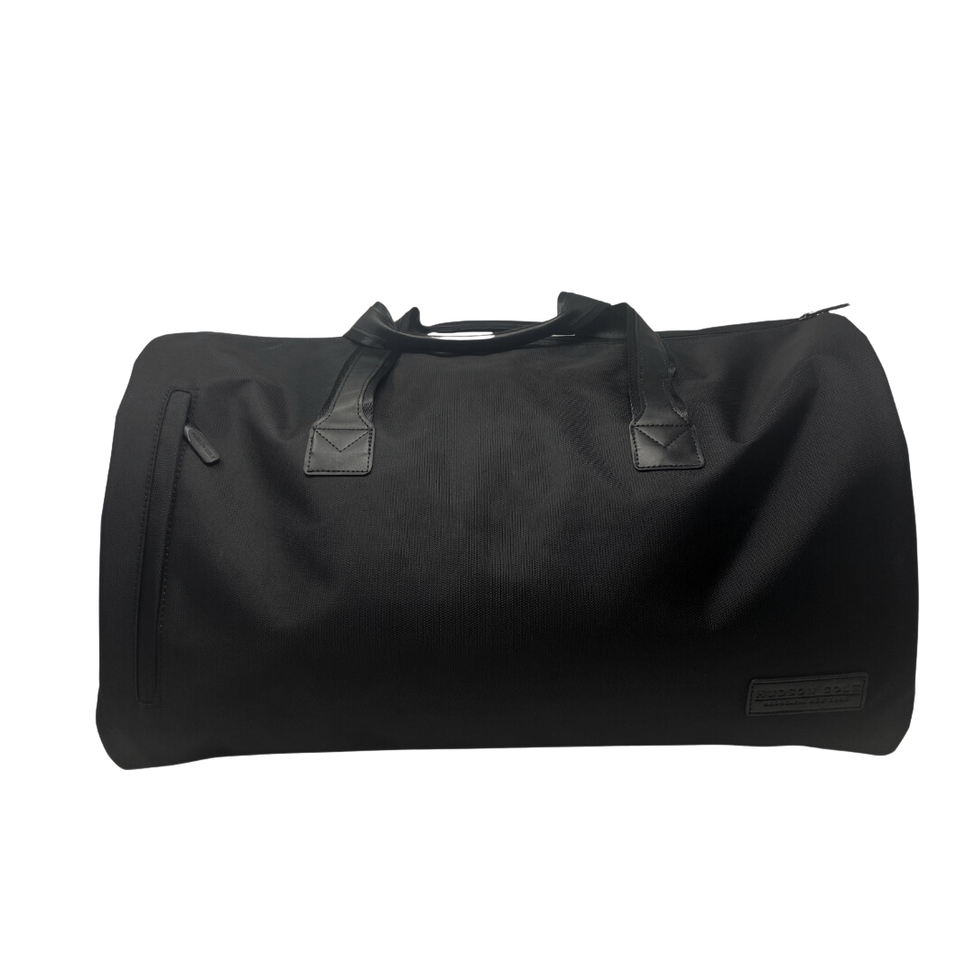 Hudson Cole Canvas Garment Bag & Duffel (2-in-1) - Black