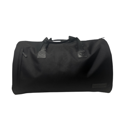 Hudson Cole Canvas Garment Bag & Duffel (2-in-1) - Black