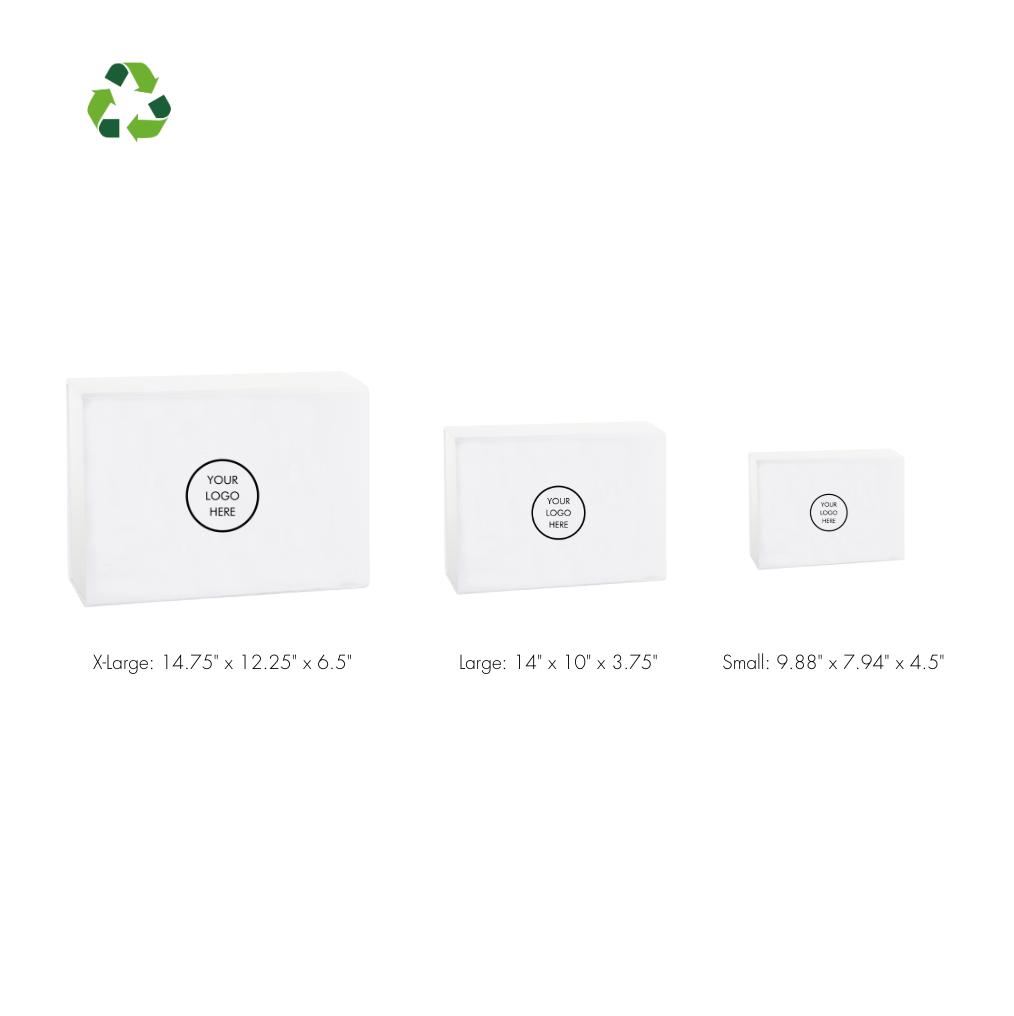 Small White Soft Touch Box (Collapsible)