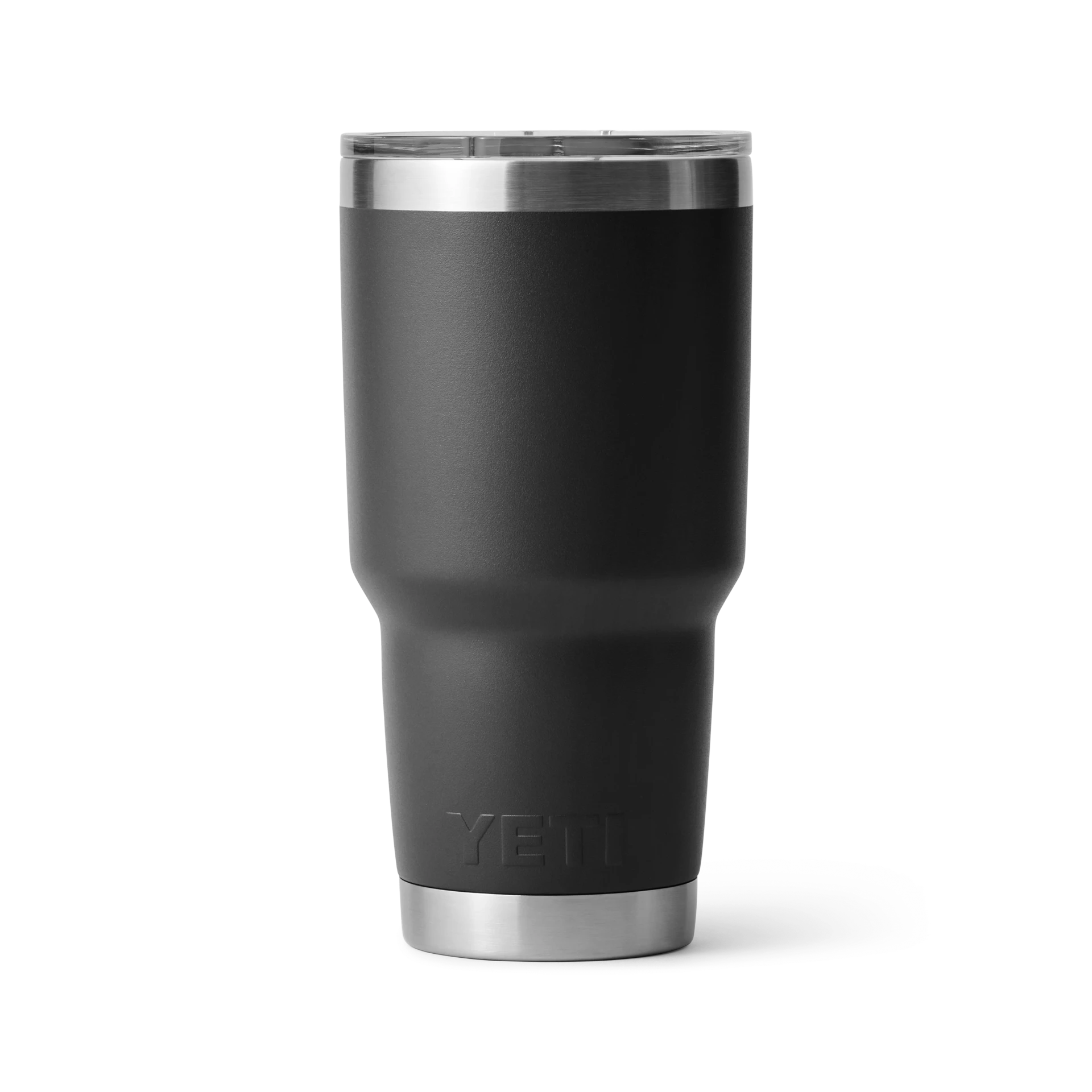 BirdieBox YETI Rambler 30 oz tumbler in charcoal grey with MagSlider lid, double-wall vacuum insulated stainless steel.