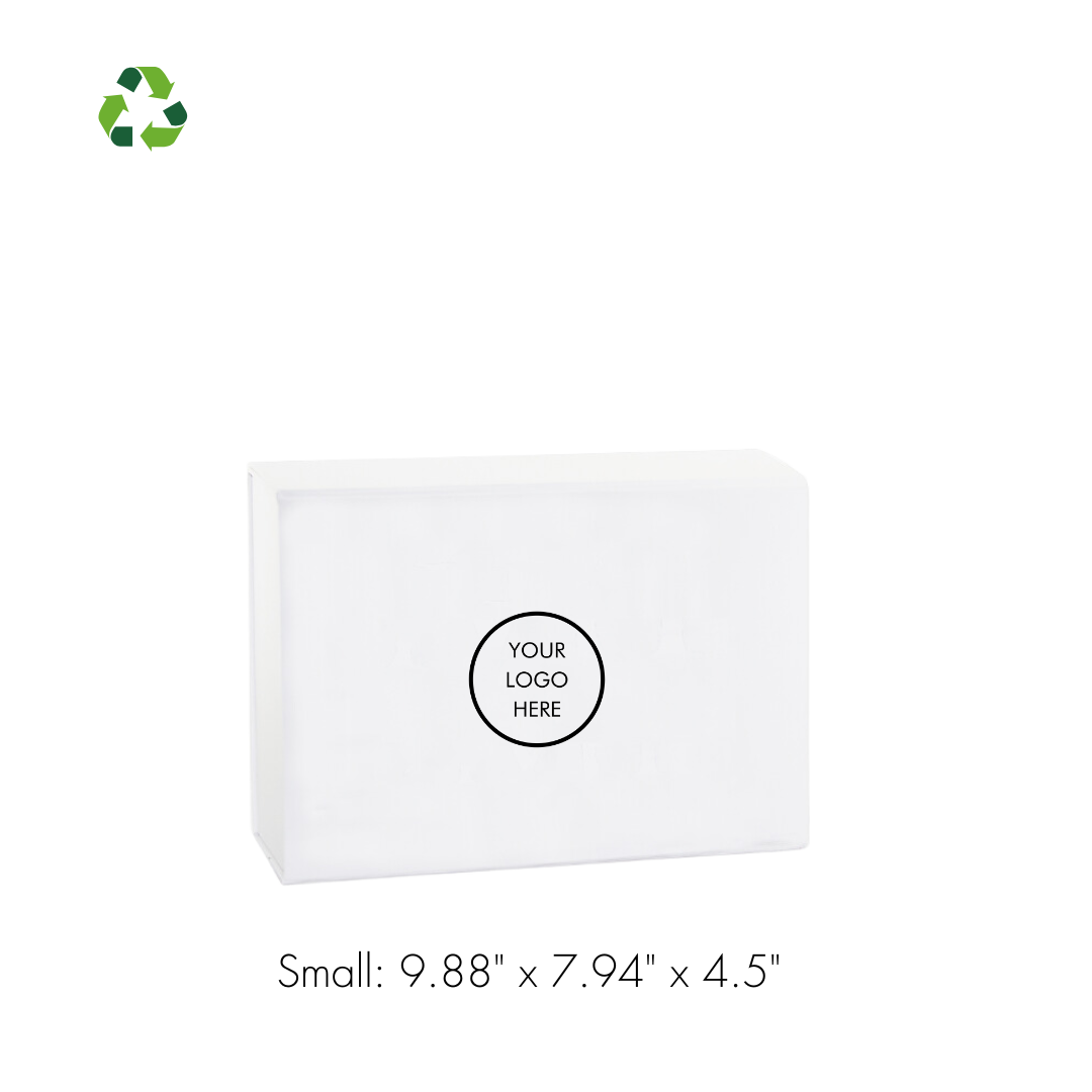 Small White Soft Touch Box (Collapsible)